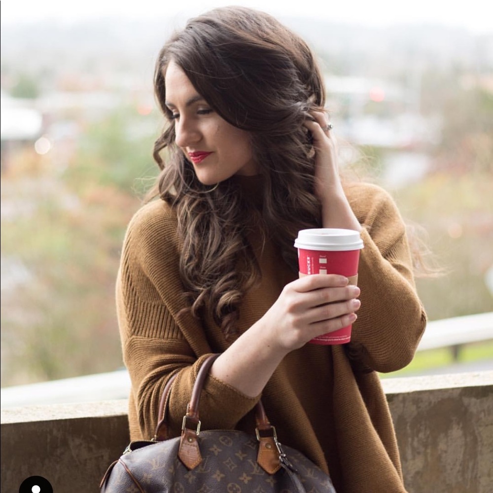 Chicwish Brown Mock-neck Sweater